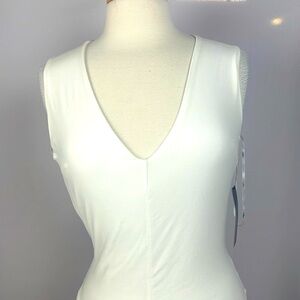Lulu’s Criss Cross Back Ivory Bodysuit